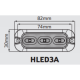 LAP Electrical HLED3A 10-30V IP69K R65 3 LED Warning Light PN: HLED3A